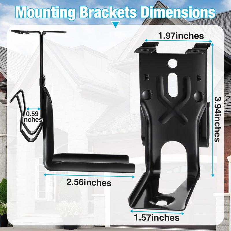 Ceoighe 2 Pcs Garage Door Sensors Bracket, Replacement for 41A5034 Safety Sensor Kit Brackets, Compatible with Craftsman/Chamberlain/Liftmaster Garage Door Sensor - Image 2